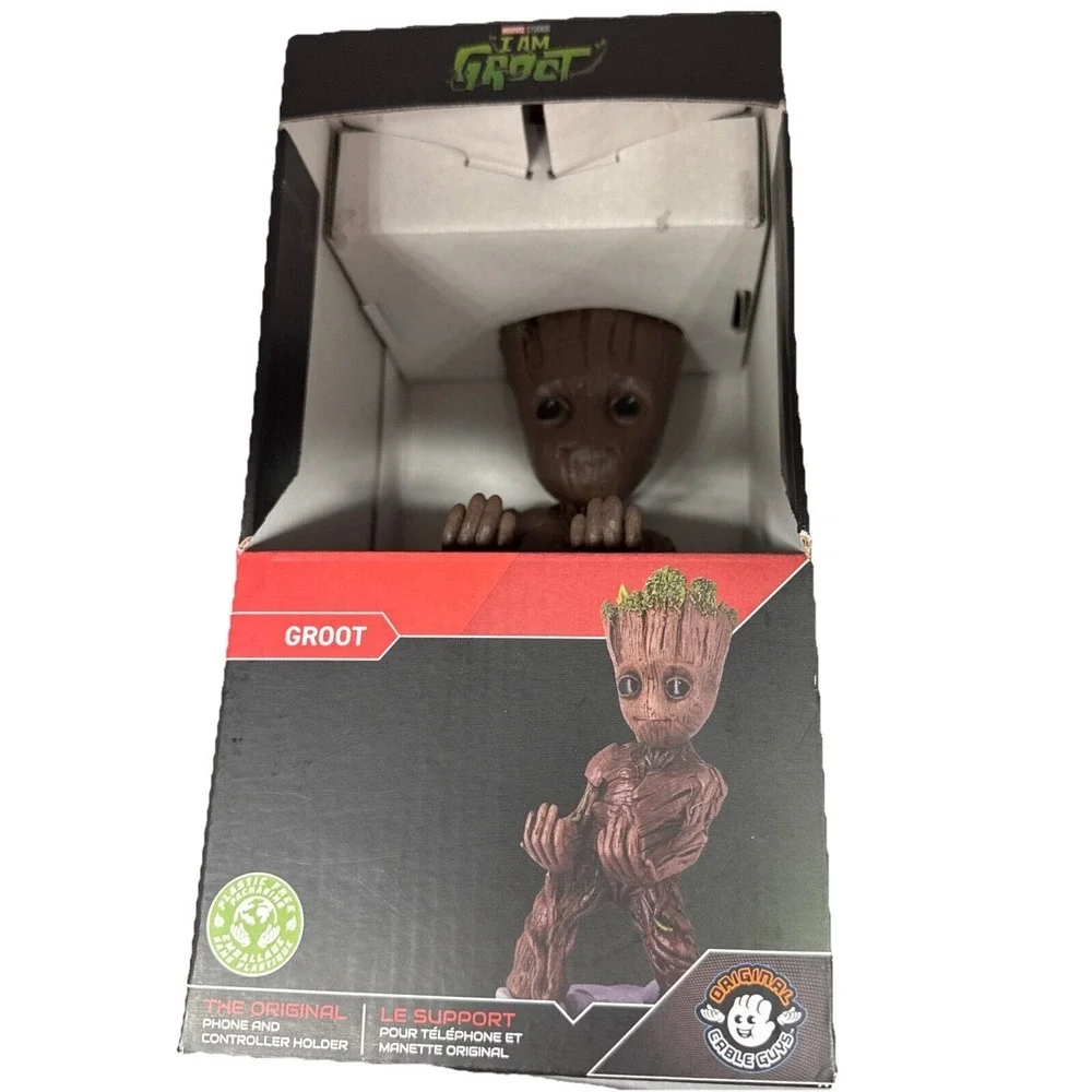 I Am Groot Gaming Cable‎ Guys Original Phone & Controller Holder Character Stand